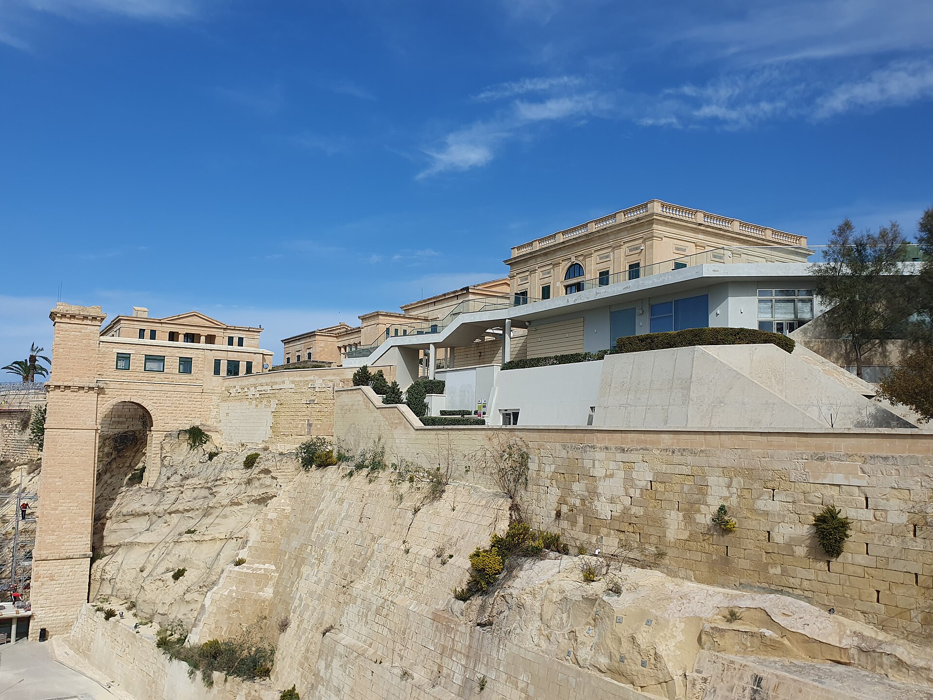 The Esplora building above Kalkara creek