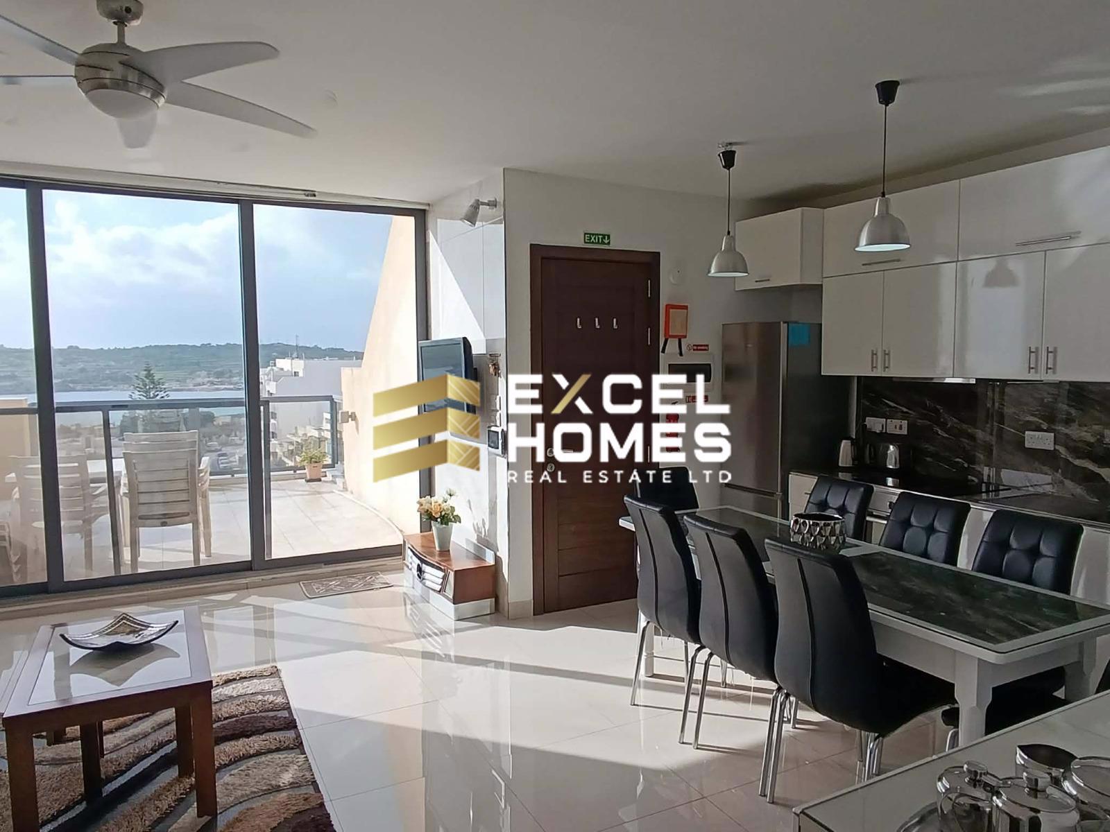2-bedroom penthouse to let in Marsaskala